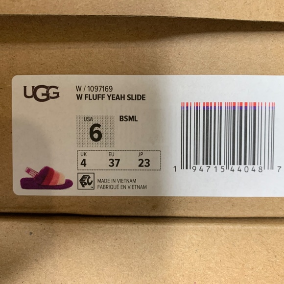 UGG Fluff Yeah Slide BERRYLICIOUS Multicolor - Picture 5 of 5